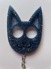 Load image into Gallery viewer, Dark Blue Glittery Cat
