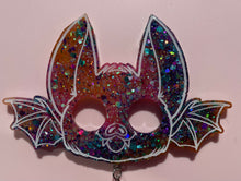 Load image into Gallery viewer, Lisa Frank Bat with beaded lanyard
