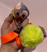 Load image into Gallery viewer, Lisa Frank Small Heart with beaded lanyard
